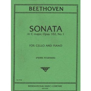 Beethoven Ludwig Sonata No4 in C Major Op. 102 No1 for Cello and Piano - by Fournier International